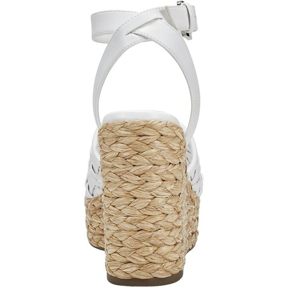 Marc Fisher Womens Faux Leather Ankle Strap Wedge Sandals - Picture 3 of 3